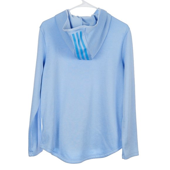 Adidas Light Blue Pullover Hoodie Sweatshirt Women's Medium - Picture 6 of 6